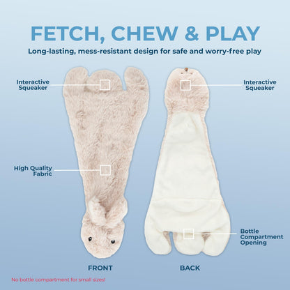 Dog Squeaky Chew Toys Fun Skin,Plush,Log